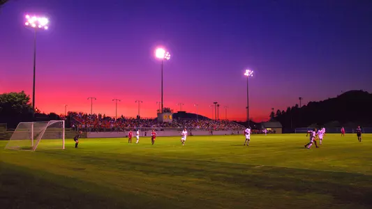 Soccer Stadium at Night