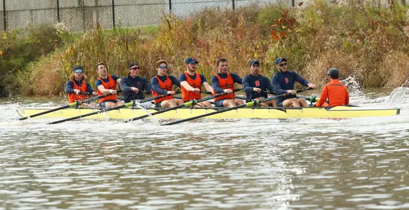 Men's Rowing eight competes at Cornell