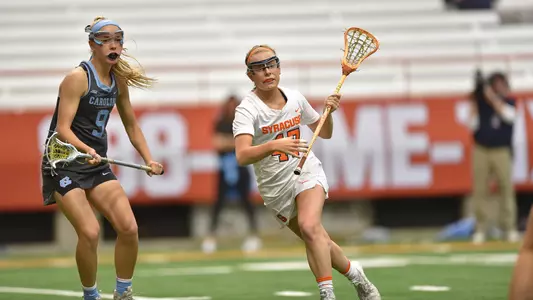 Molly Carter goes to goal against North Carolina.
