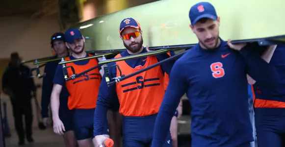 Men's rowing varsity eight launching