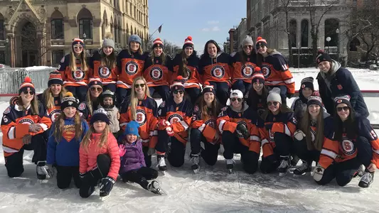 Orange at Clinton Square Ice Rink