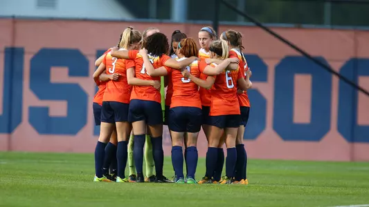 Soccer pregame huddle
