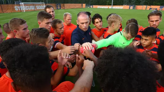 The Orange get ready to take on Canisius in their first scrimmage of 2018.