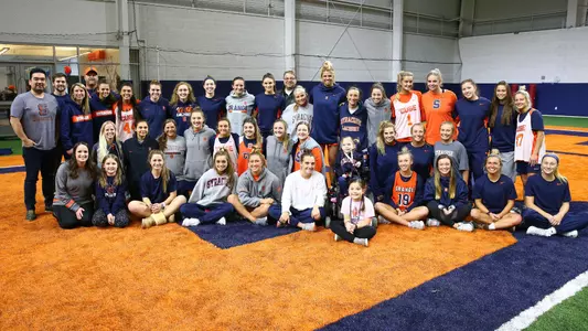 The Orange welcome their newest teammate 5-year-old Maddy Hertweck!