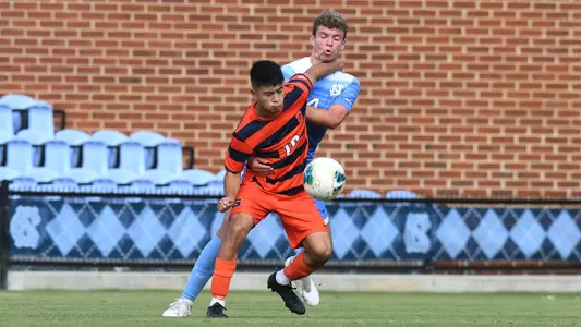 Ryan Raposo scored three goals against North Carolina.