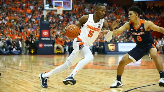 Jalen Carey takes on Virginia.