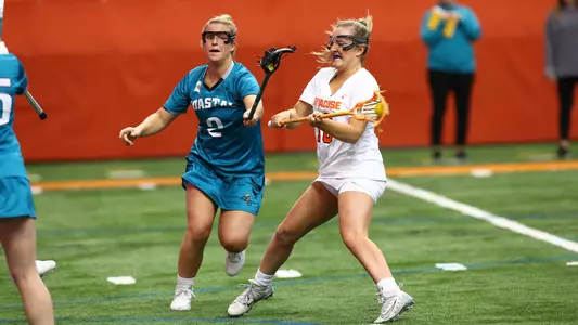 Meaghan Tyrrell scored three goals against Coastal Carolina.
