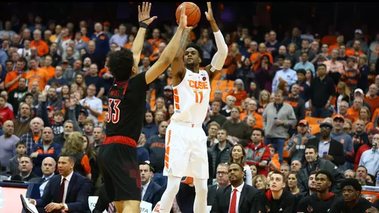 Oshae Brissett had 16 points and eight rebounds against Louisville.