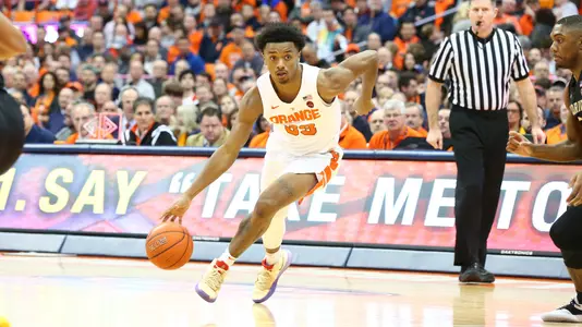 Elijah Hughes is Syracuse's second-leading scorer.