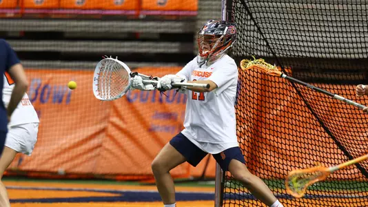 Asa Goldstock makes the save.