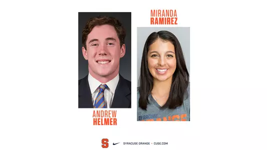 Ramirez, Helmer scholar athlete