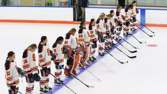 Team during National Anthem