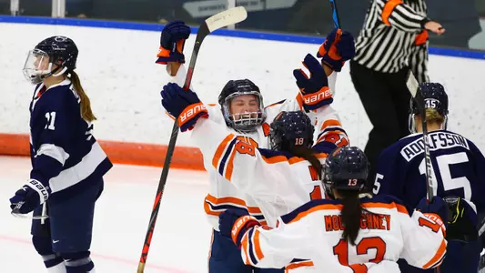 Emma Polaski celebrates a goal