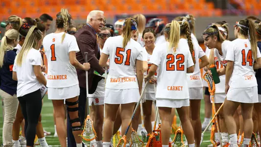 Head coach Gary Gait instructs his team.