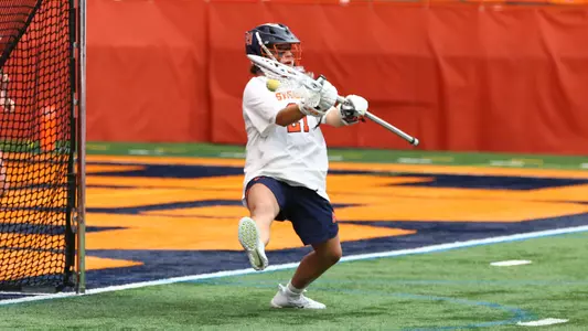 Asa Goldstock makes a save against UAlbany.