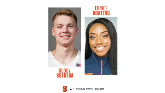 Boeheim, Boateng scholar athlete of the week
