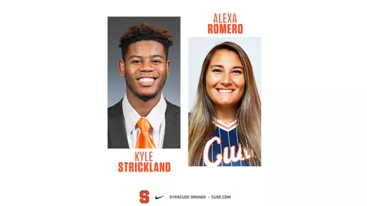 Romero, Srickland Scholar athletes of the week