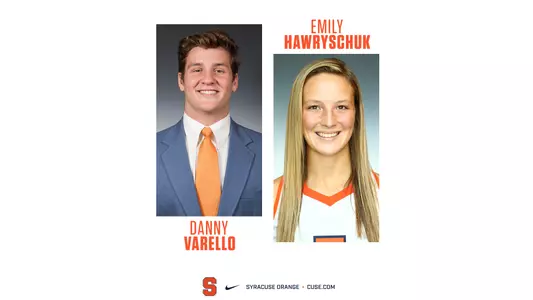 Varello, Hawryschuk scholar athlete