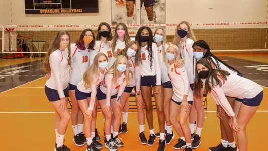 Volleyball Team with Masks