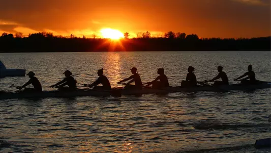 October practice at sunset