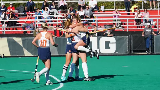 field hockey celebration