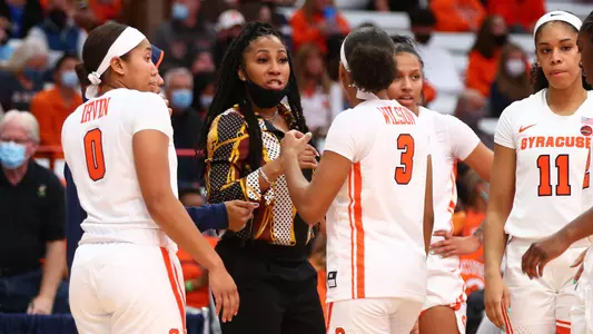 Assistant coach Erica Morrow.