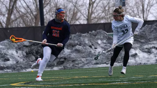 Emily Hawryschuk moved up on Syracuse's all-time points list with her performance at Loyola.