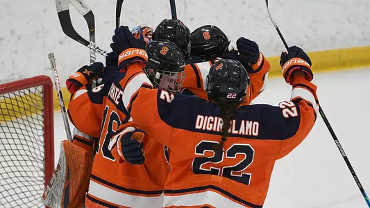 Team celebration after RMU win
