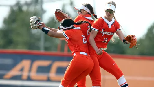 Outfielders are pumped up.