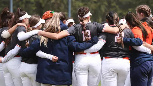 Softball Huddle Regular Season Finale
