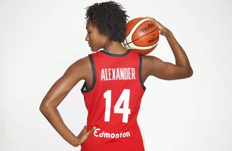 Kayla Alexander in Canada uniform