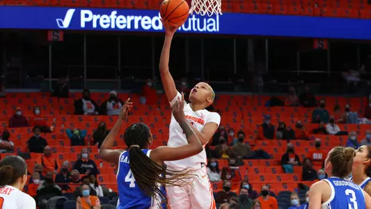 Alaysia Styles makes a layup vs. Duke in the Dome