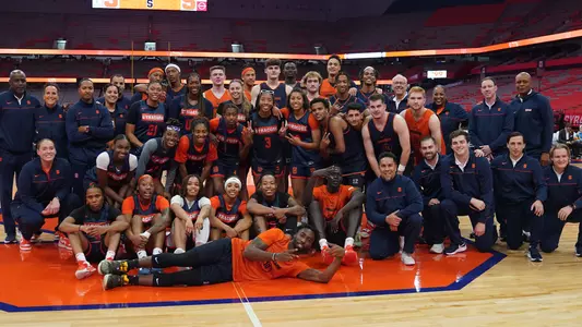 Basketball teams at Orange Tip-off