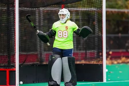 Brooke Borzymowski controls the goal.