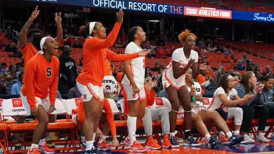 Team Celebration against LIU