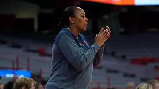 Felisha Legette-Jack Coaching in the JMA Dome