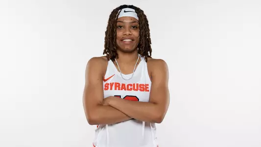 Cheyenne McEvans poses in her Syracuse uniform.