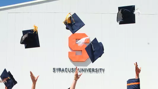 2022 Graduation Caps in Air