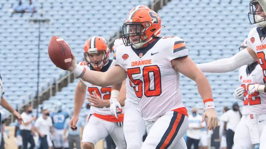 Aaron Bolinsky has six career tackles, one forced fumble and a fumble recovery in his career.