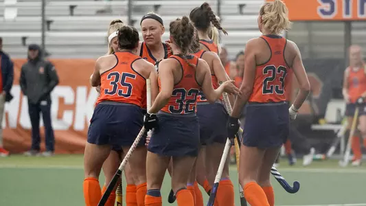 Field Hockey celebration during Dartmouth Game
