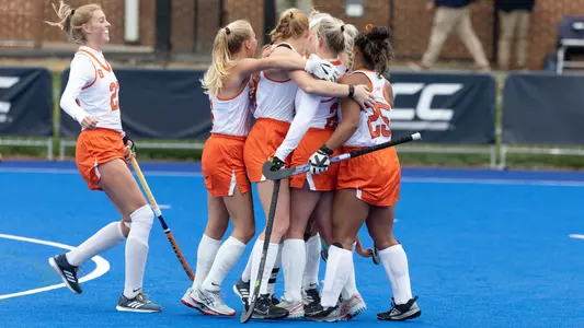 Field Hockey celebration at ACC Tournament at Virginia