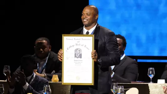 Dwight Freeney was inducted into the College Football Hall of Fame on Dec. 5.