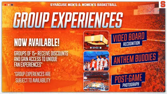 Men's and Women's Basketball Group Experiences Graphic
