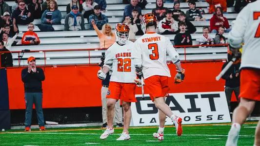 Joey Spallina and Carter Kempney goal celebration vs Hobart