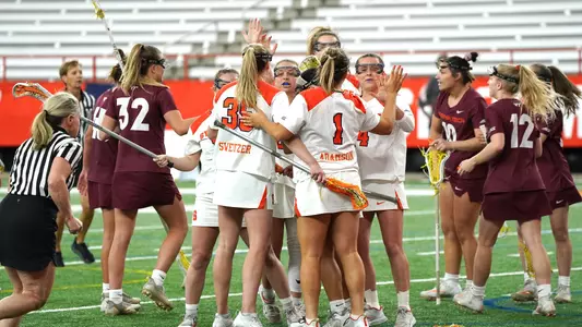 The Orange celebrate against Virginia Tech