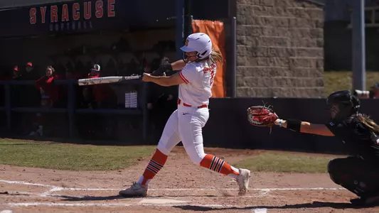 Tessa Galipeau hits a line drive against Louisville