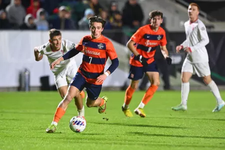 Syracuse takes on Indiana in the championship game of the 2022 NCAA Men’s Soccer Championship at WakeMed Soccer Park on Monday, December 12, 2022 in Cary, North Carolina.