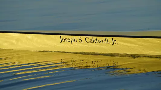 The Joseph S. Caldwell, Jr. glistens on Lake Onondaga