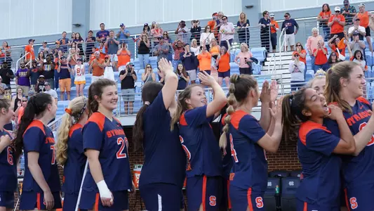 The Orange celebrate a win at UNC.