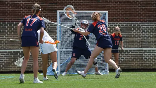 Delaney Sweitzer tied her career high with 15 saves at North Carolina.
